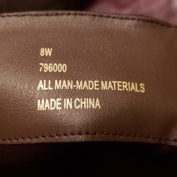 LANE BRYANT CHOCOLATE BROWN WIDE LEG DRESS BOOTS - Picture 5 of 7